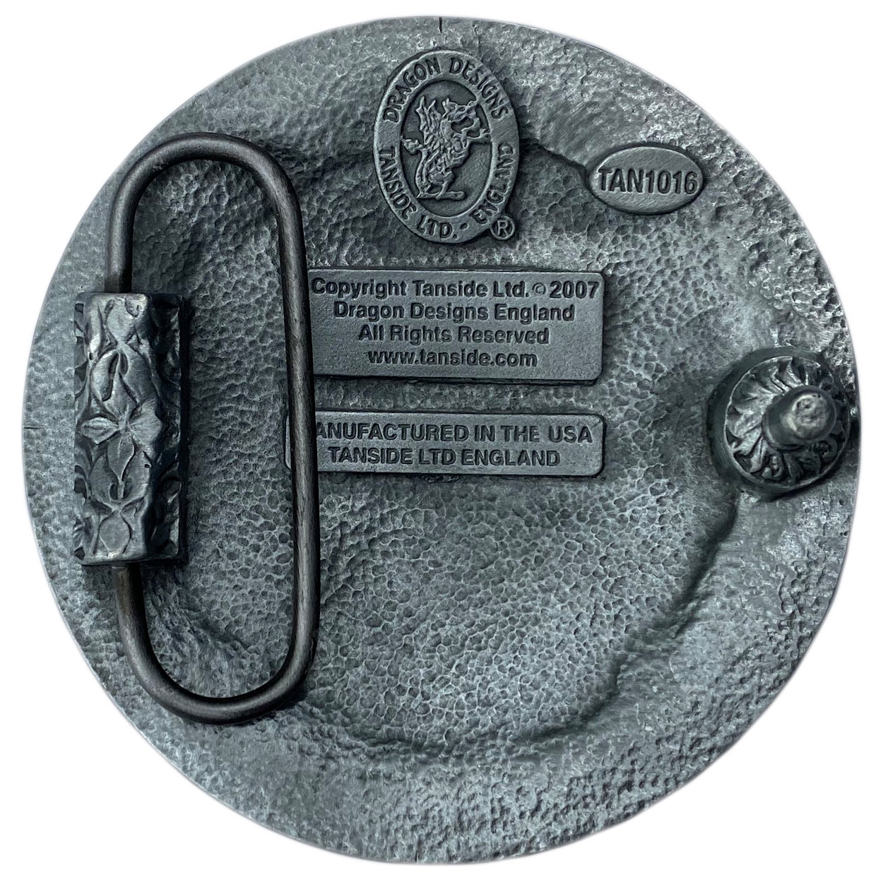 Celtic Cross Red Belt Buckle